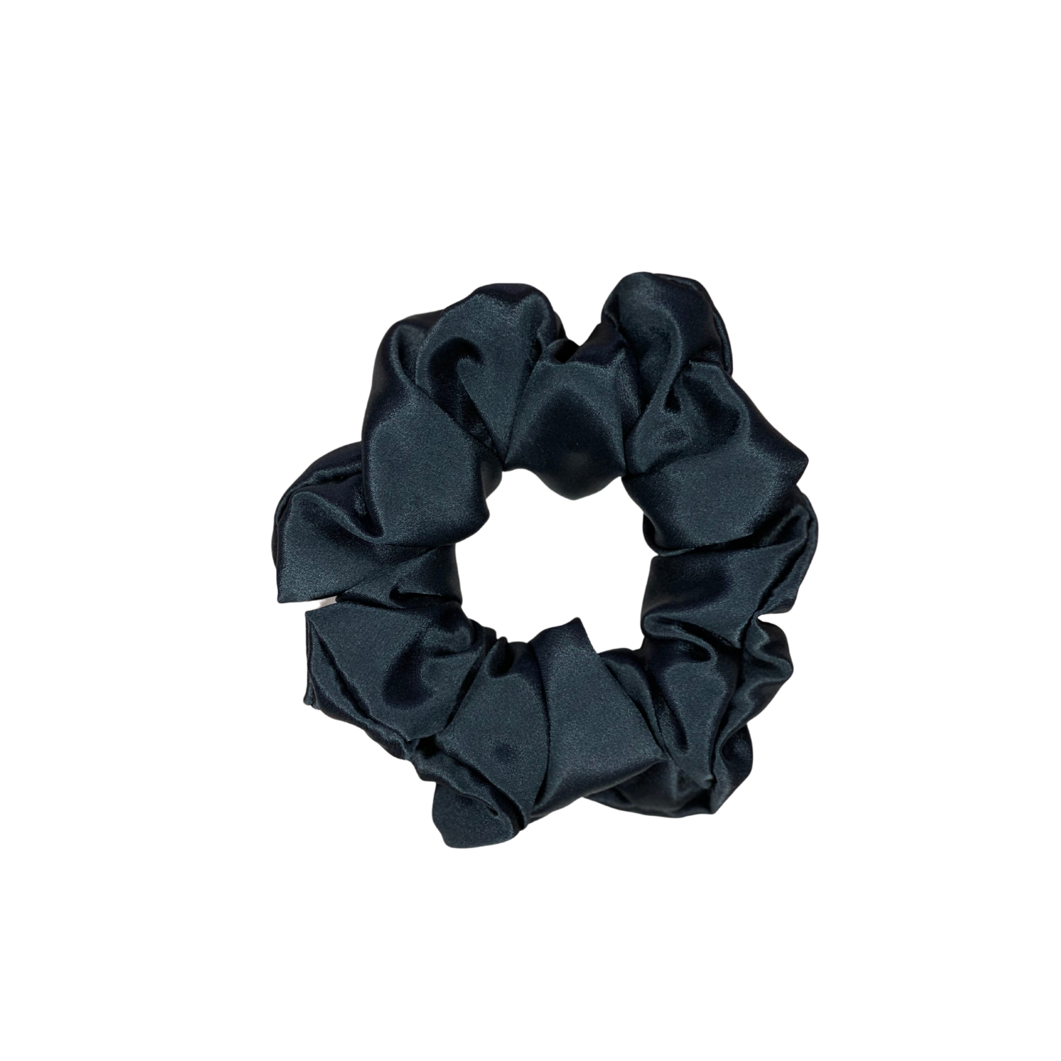 black silk scrunchie, luxury anti-breakage silk scrunchie morocco